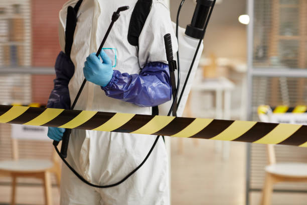 Professional Biohazard Cleanup technician working in Highland, AR